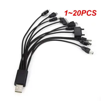 1 ~ 20PCS В 1 USB Кабел зарядно устройство ще захранване на Линия Порт USB 2.0 A За да се Свържете С 10 Различни Конектори с Няколко фоно свещи Многофункционален Удобен Здрав