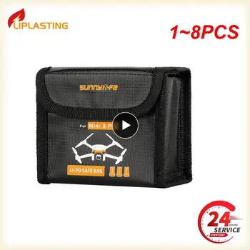 1 ~ 8ШТ За DJI Mini 3 Battery Case Взрывозащищенная Безопасна Чанта Mavic Mini Battery Негорими Калъф За устойчиви на висока температура Безопасно Съхранение