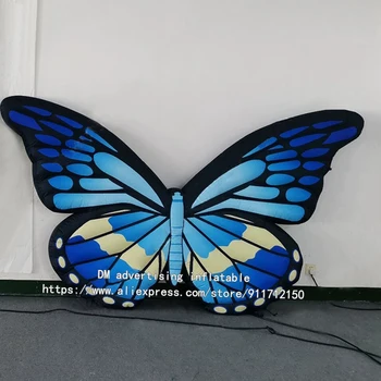 10-крак гигантски надуваем балон с крила на пеперуда с декорация във формата на вентилатор на Индивидуален цвят