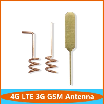 100шт 4G LTE 3G GSM 3dBi Вътрешна Заваряване на печатна платка с Медна Спирала Пружина Огъване Антена Прав Ъгъл Антена