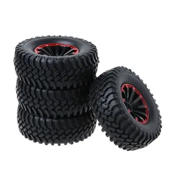 127D 4шт 1,9-инчов гума с джанта и гумени гуми за Axial SCX1 1:10