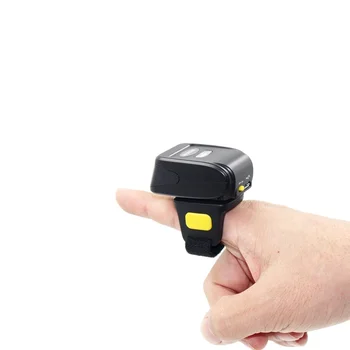 1D лазерен баркод скенер Ring 2.4 Ghz Безжична кабелна ръчен четец на баркод за пръстите