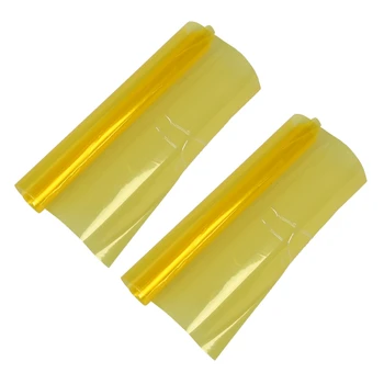 2 жълти автомобилни задни фарове за мъгла фарове, защитно фолио за фарове 30x60 см