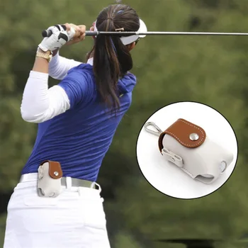 2022NEW мини-голф чанта от изкуствена кожа с фланелка за голф и топката за голф на колана