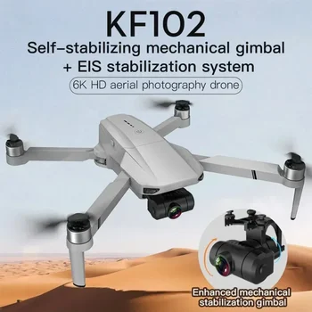 22 минути Полет въздушна фотография Със Защита От Разклащане на Бесщеточный Квадрокоптер KF102 Сгъваем 4k GPS Дрон Професионален HD 5G WIFI Дрон