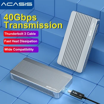 40 Gbit/s и USB 4.0 Корпус Thunderbolt SSD на Корпуса M. 2 NVMe PCIE е Съвместим Със здрав двигател на Мълния 3/4, USB3.2/3.1/3.0