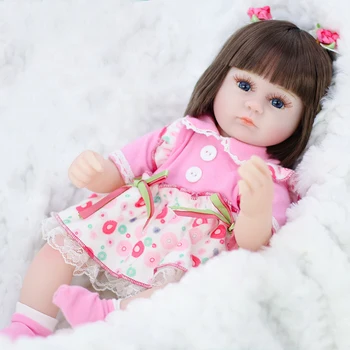 42 см Кукла-Реборн, Играчки за момичета, Кукла за охрана на сън, Реалистична Мека Миличка Bebe Reborn, Подарък за рожден Ден, Подаръци