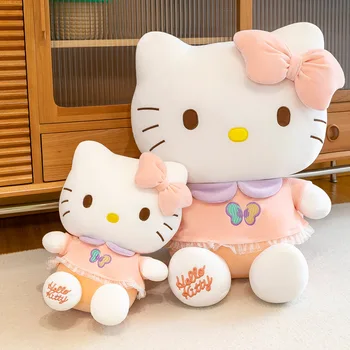 50 см Aoger Sanrio Hello Kitty Переодевающаяся Плюшен Кукла Kawaii My Melody Аниме Рисунка Плюшен Играчка Коледни Подаръци за Момичета