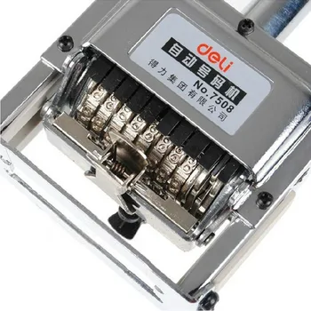 7508 standalone, маркировъчна машина печатащата датата на производство на цената на автоматичен номер на партидата 8-значная печат ръчно пейджър канцеларски материали