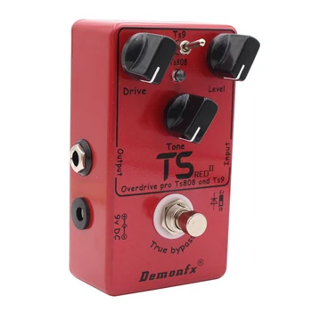 Pedal De Guitarra DemonFX TS RED II Съчетава класически педал ефект за електрическа китара TS9 и TS808 Overdrive Pro Vintage