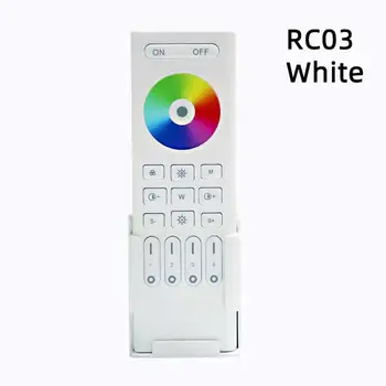 RC03RF с радиочестотна групата на 2,4 Ghz, 4-зонный дистанционно управление RGB RGBW RGBCCT черно и бяло