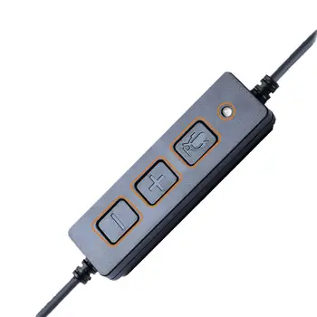USB слушалки с защита от прекъсвания с широко приложение и регулатор на силата на звука, универсален адаптер с тел с дължина 1,5 м