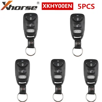 XHORSE кабелна универсално дистанционно ключ с 3 бутона XKHY00EN VVDI2 за Hyundai Type английската версия 5 бр./лот