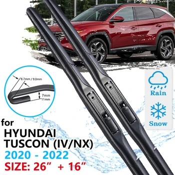 Автомобилни Четки на Предните Чистачки За Hyundai Tuscon IV NX4 2020 2021 2022 Предното Стъкло Аксесоари За Стъкла, Четка за Миене на 2 елемента