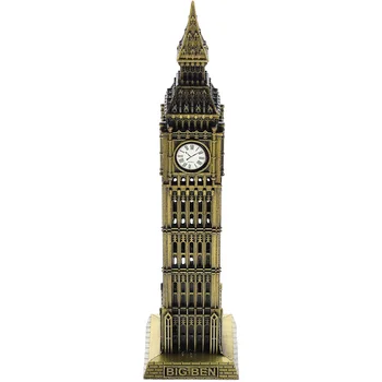 Биг Бен Англия Метална сграда модел Украса Забележителности на Лондон, Английската модел Метална сграда Декорация на Лондонската забележителност