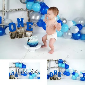 Детски душ 1-ви рожден ден на Момчето балони Фотофоны Фотографски фонове за оформяне на подпори фото студио