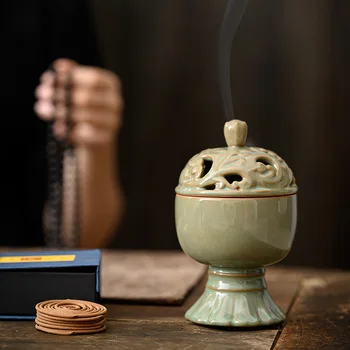 Дзен Бошан антични пещи за тамян в закрито керамични бижута агаровое дърво сандаловая тиган за тамян кадилница за тамян