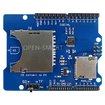 Екран SD-карта Модул за четене и запис на SD-карта Такса за Micro SD / TF карта, съвместима с Arduino