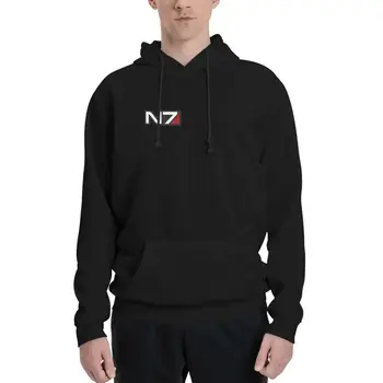 Емблемата на N7, пуловер с качулка на Mass Effect, мода мъжка спортна риза, дрехи за мъже, блузи за мъже