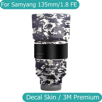 За Samyang 135 F1.8 FE Стикер На Кожата Винил Фолио За Увиване на Обектива Защитен Стикер Protector Coat AF 135mm f 1.8/1.8 За Sony Mount