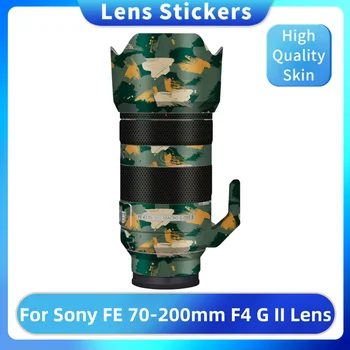 За Sony FE 70-200 мм F4 G II SEL70200G2 Стикер На Кожата Филмът Винил Със защита От Надраскване Стикер на Обектива на камерата FE 70-200 F/4 Макро G OSS II