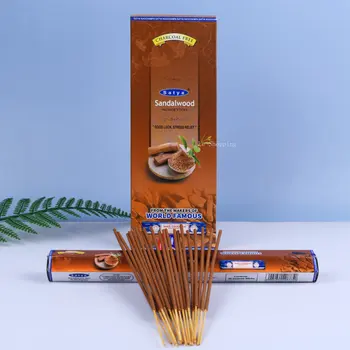 Индийски Шестоъгълен кутия с бамбукови пръчки тамян САМ Натурална Домакински Ароматерапия за помещения, която Предлага Нитяные тамян за пречистване на въздуха