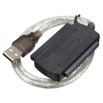 Кабел-преобразувател на адаптер USB 2.0 IDE SATA Кабел-адаптер за твърд диск за персонален КОМПЮТЪР за 2.5 