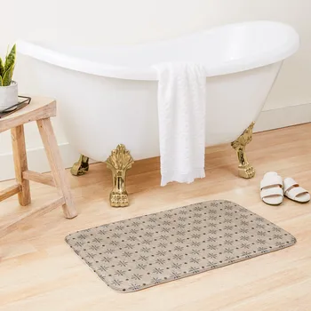 килимче за баня от зебло с цветен модел, постелки за баня, килими за баня, противоскользящий мат