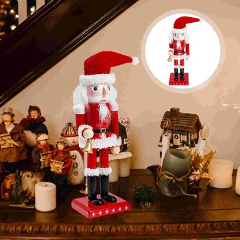 Коледен Лешникотрошачката Дядо Коледа, Празнична Дървена Лешникотрошачката, фигурка на Дядо Коледа, Начало декор, Коледна украса