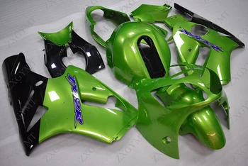 Комплекти обтекателей за Kawasaki Zx12r 2000-2001 Зелени Черен Кожух, Zx-12с 2000 Комплекти за цялото тяло Zx 12с 01