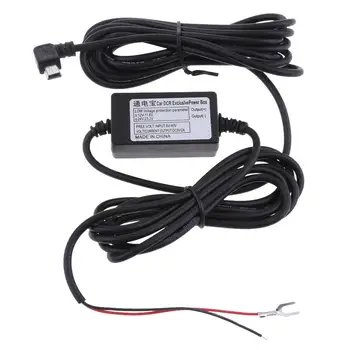 комплекти проводници dolity Car Cam от 12/24 В до 5, 1.5 A Mini USB за кабел с десни завои