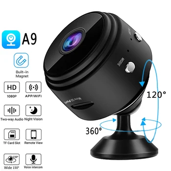 Мини Камера Camera WiFi S Full1080P HD IP Камера, Записващо устройство, Безжична WiFi Сигурност Remote Control Наблюдение за Нощно Виждане/TF Карта