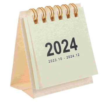 Настолен Календар Настолен календар в 2024 година Настолен календар със спирала обвързани Календар Декор