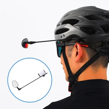 Нов велосипеден шлем, Светоотражающее куполна огледалото за обратно виждане, Планински шоссейный под наем, Регулируема въртене на 360 Градуса, Кормило огледалото за обратно виждане.
