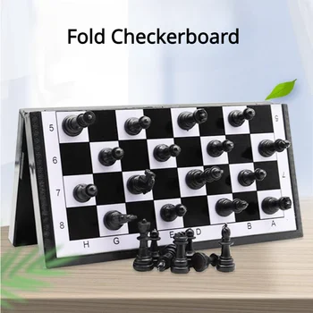 Нов Международен игра, определени в Магнитни шах за начинаещи родители и деца, Интерактивни Творчески Сгъваема Голяма Шахматна дъска-пъзел
