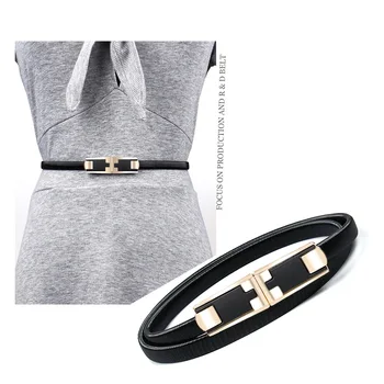 Нова метална верижка с еластична гумена лента за кръста, черна квадратна обтегач С декоративен рокля Single Circle Slim Fashion