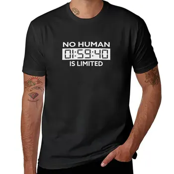Нова тениска eliud kipchoge no human is limited sub2hour с къс ръкав, естетична облекло, тениски за мъже с графика