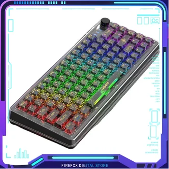 Оригиналната механична клавиатура XY81RGB с гореща замяна, Прозрачна капачка за ключове, ABS, дълъг живот на батерията, Водоустойчив киберспортивная клавиатура