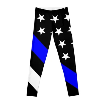 Полицията: Черен флаг и Гамаши, с тънка синя линия, активна дрехи, дамски гамаши с висока талия, женски гамаши, женски