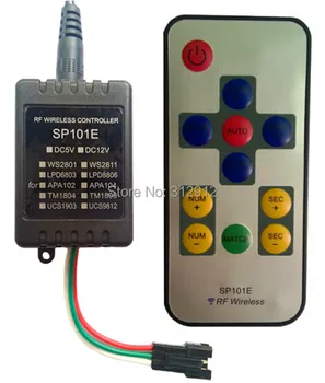 Радиочестотни led пиксельный контролер APA102; вход DC5V; може да управлява максимум 2048 пиксела apa102