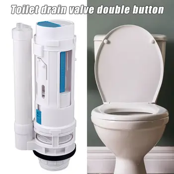 Самостоятелна дренажна клапа за тоалетна, Двухкнопочный Изпускателния клапан за тоалетна вода, Фитинги за двойно оттичане на водата, фитинги за тоалетна бачка, клапан за тоалетна бачка