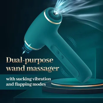 Смучене вибратор Професионален 10-безжичен вибратор-пръчка USB Акумулаторна батерия Водоустойчив Укрепване на удоволствие Постукивающий масаж