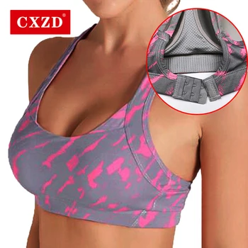 Спортни сутиени CXZD за жени, дышащее бельо, топ за фитнес, повдигащ, бельо, сутиен, без банели, спортна жилетка