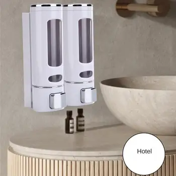 Стенен монтаж опаковка помпа за душа в банята, захранващи сапун за една ръка опаковка гел-балсам за душата за кухня на хотела