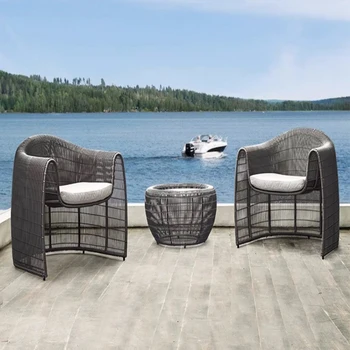 Столове от ракита, ракита дивани от ратан, комбинираната тераси, водоустойчив креативна мебели за почивка на открито