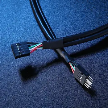 Удължител за кабел, 50 см/1,64 метра USB 2.0 9-Пинов Щепсел До 9-номера за контакт Штекерному Адаптер Удлинительный Кабел 9-пинов USB-Коллекторный Кабел-Множител
