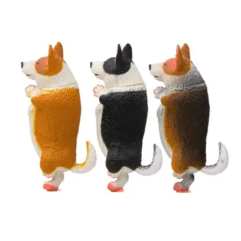 Украса за кучета Миниатюрен декоративен corgi / Хъски, мини-3D Мультяшная модел на животното, украса, Фигурки анимационен куче, домашен декор