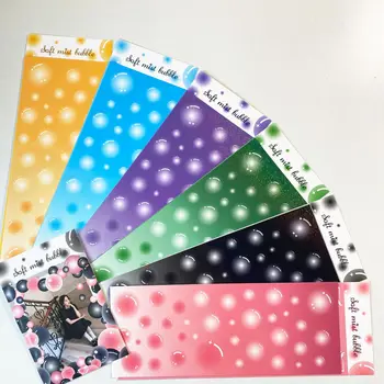 Фантазийные Цветни Пузырьковые Лазерни вложки, Корейски, етикети, Картичка за Scrapbooking 