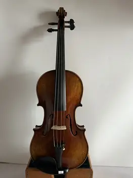 цигулка Guarneri 4/4 модел 1742, задната част от пламенеющего клен, иглолистни надмощие, ръчна дърворезба K3404